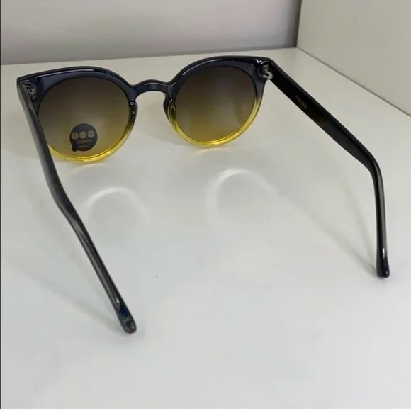 Chic Black and Brown Gradient Sunglasses NEW KOMONO Lulu Expressionist - Picture 5 of 9